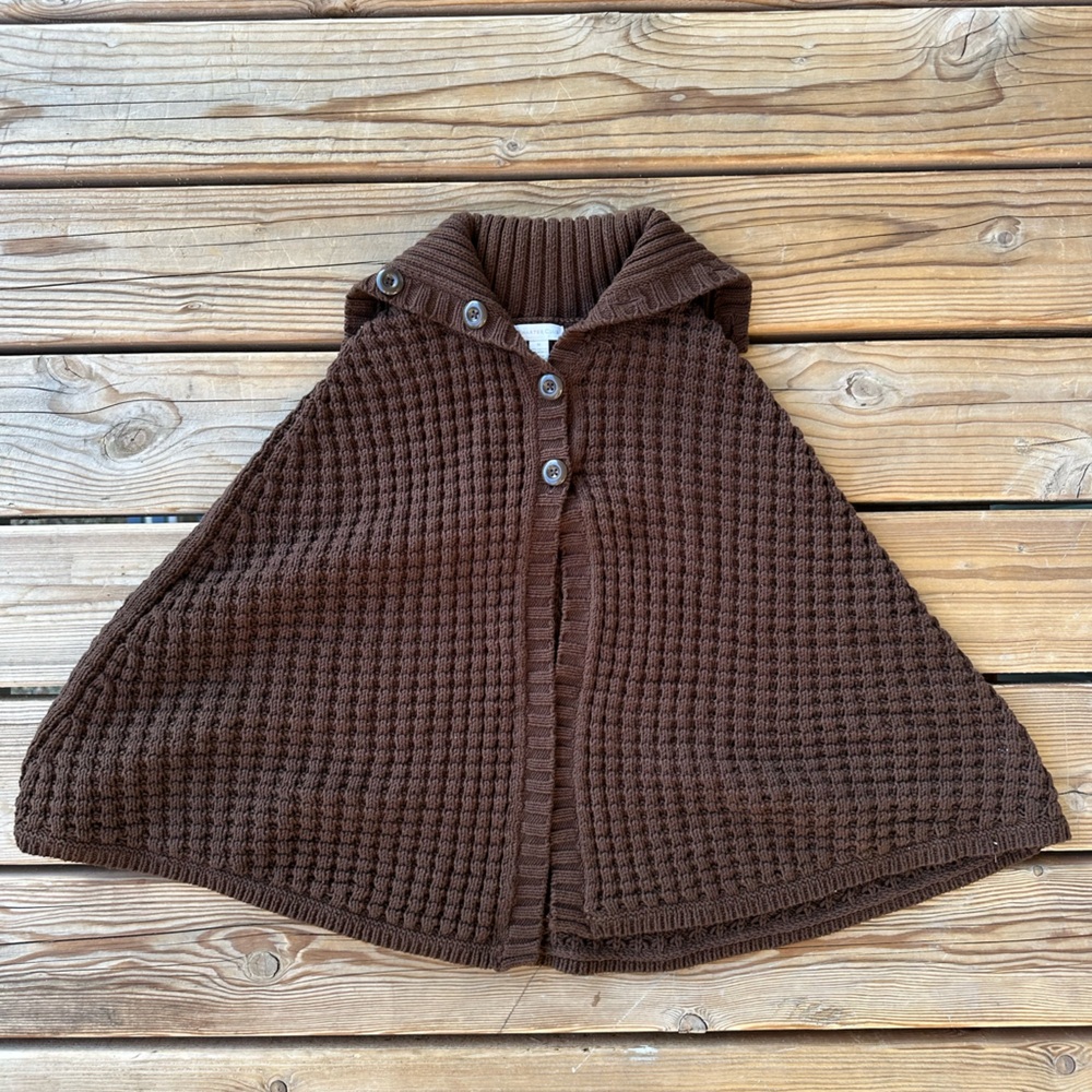 Brown Sweater Shawl